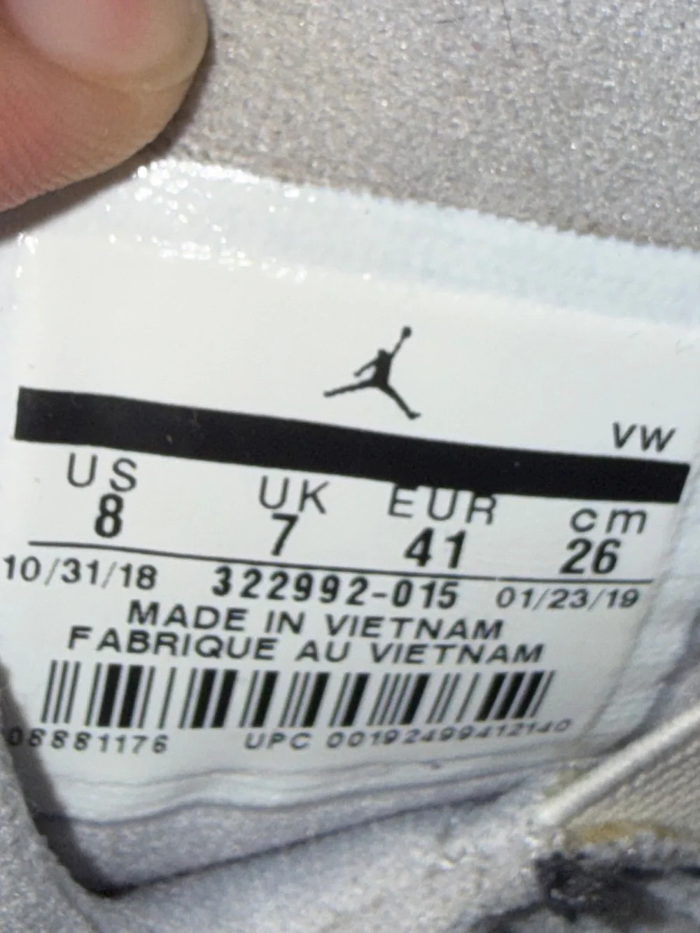 Men’s cool grey 6 rings Jordan’s